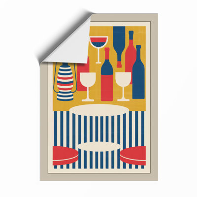 Deco Table Setting Art Deco - Framed Print