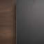 Table d'appoint Laylanni en métal noir mat avec tablette en bois