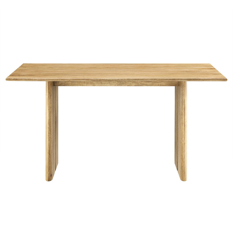 Amistad 60" Oak Solid Wood Farmhouse Dining Table