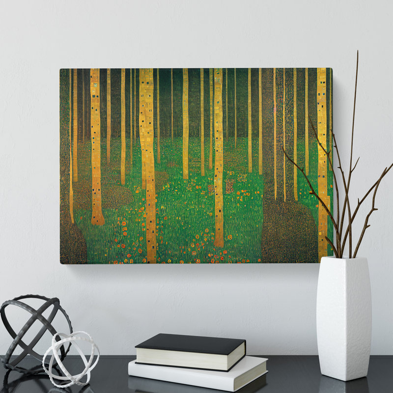 Trendy Forest - Wrapped Canvas Print, 40cm H x 60cm W x 3cm D