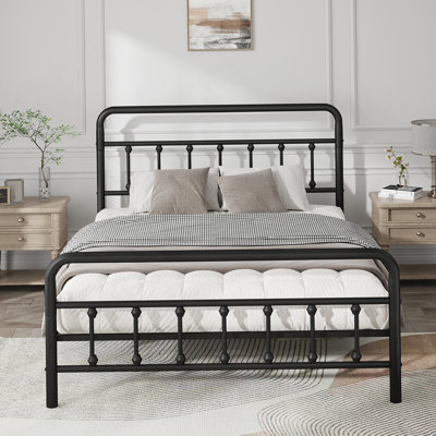 Metal Bed Frame, Platform Bed Frame With Headboard