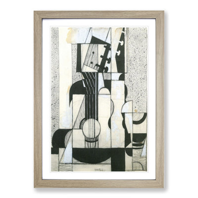 Guitar Vol.2 by Juan Gris - Picture Frame Painting