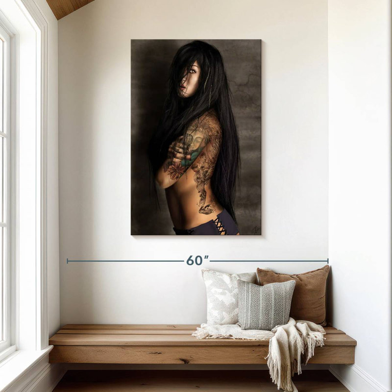Senne Buddha Tattoo, 45" H x 30" W