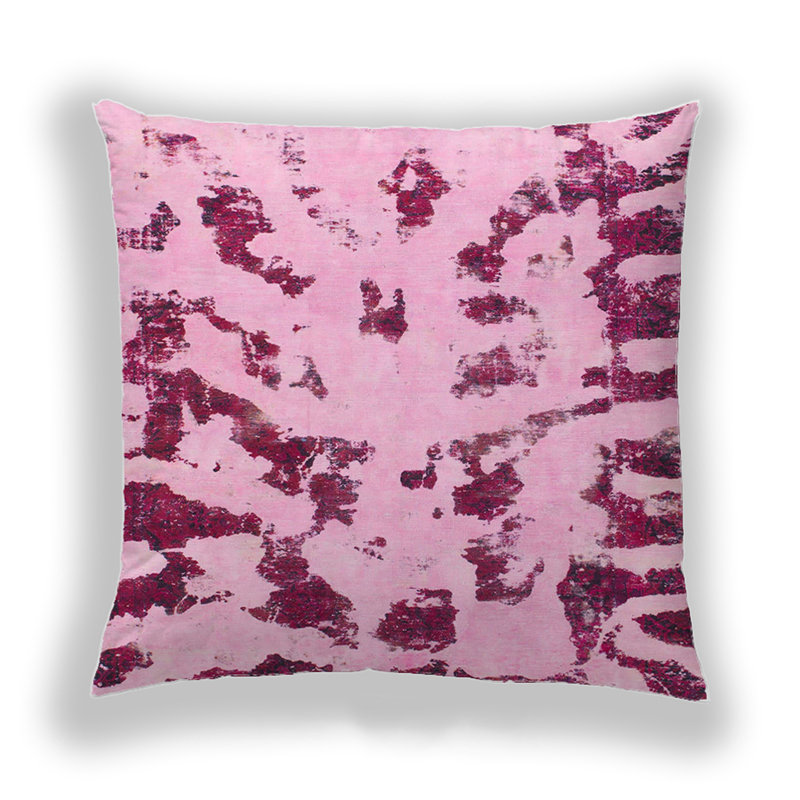 Athea Abstract Throw Pillow, Microsuede