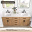 Ensemble de meuble-lavabo double avec miroir Gavino-584139499-584139498-547122679