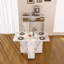 Multifunctional Folding Dining Table With Wall-Mounted Sideboard And Storage