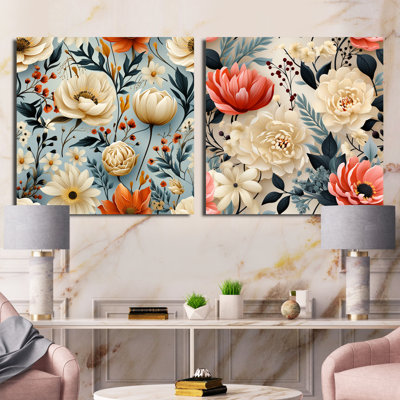 Ensemble de 2 bohèmes floraux Boho
