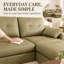 86.61 " Faux Leather Sectional-1968372811