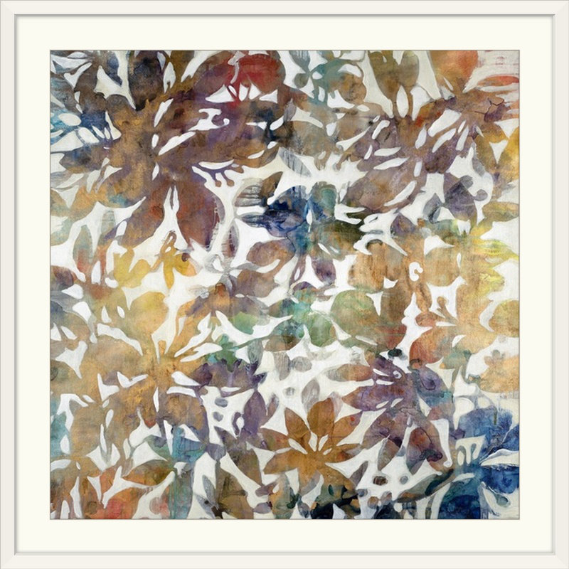 «Floris A Charmed Life» par Liz Jardine, reproduction d'art, H 24 po x l 24 po x P 1 po, Cadre blanc