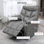 HOMCOM Manual Recliner Chair with Footrest, Cup Holder, Swivel Base-762277395