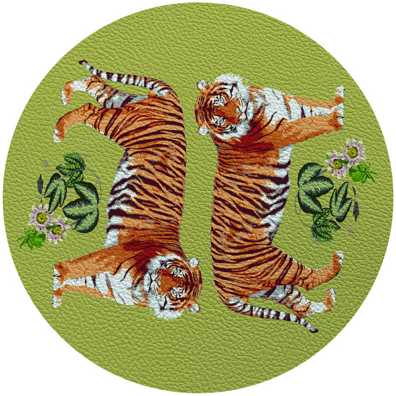 Napperon Tiger, Vert intense