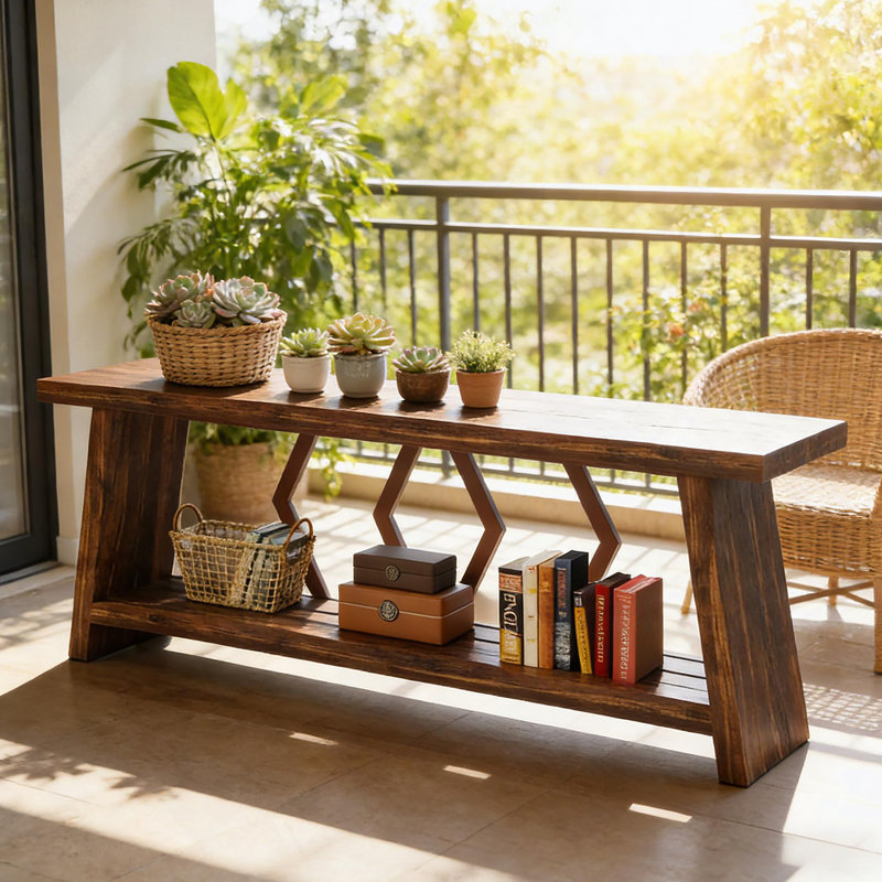 Table de bout, canapé, table basse de style industriel avec design spacieux et stabilité accrue pour les maisons modernes