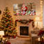 «Christmas Santa Crafting Christmas Soap In Workshop», ensemble de 3 impressions murales sur toile-1669308775
