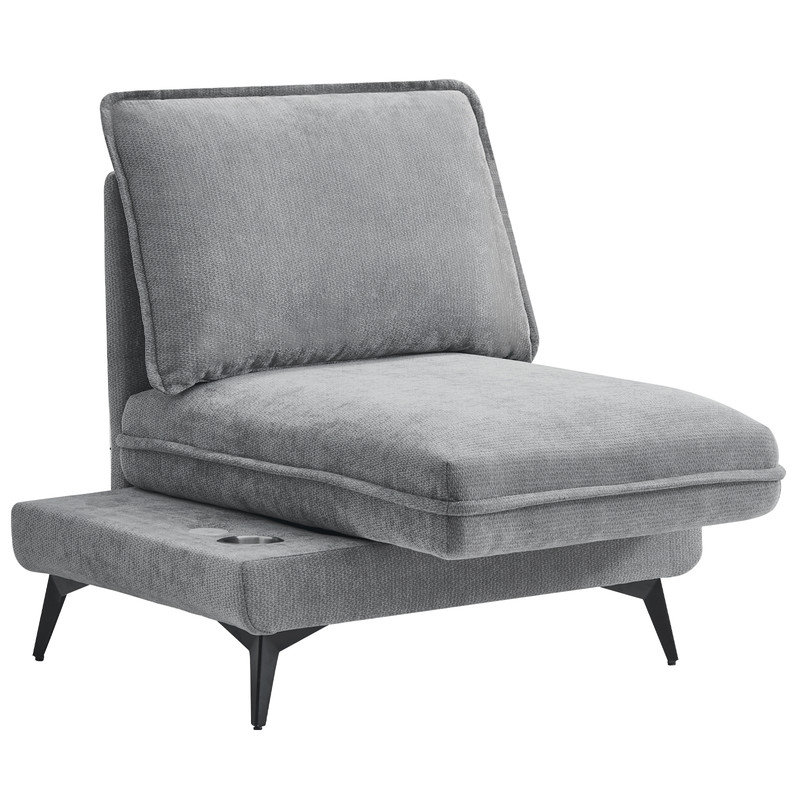 Upholstered Accent Chair, Grey