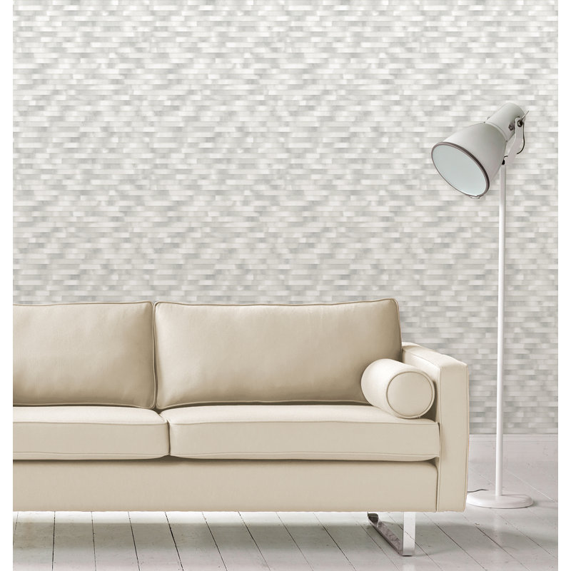 Rouleau de papier peint L 33 pi x l 20,5 po Kalmar, Gris