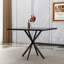 Table de salle à manger carrée, table de salle à manger carrée moderne pour 4 à 6 personnes, table basse pour la salle à manger de cuisine, bureau, espace-125542142
