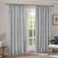 Hebden 100% Cotton Blackout Pencil Pleat Curtains-121434973-121434986