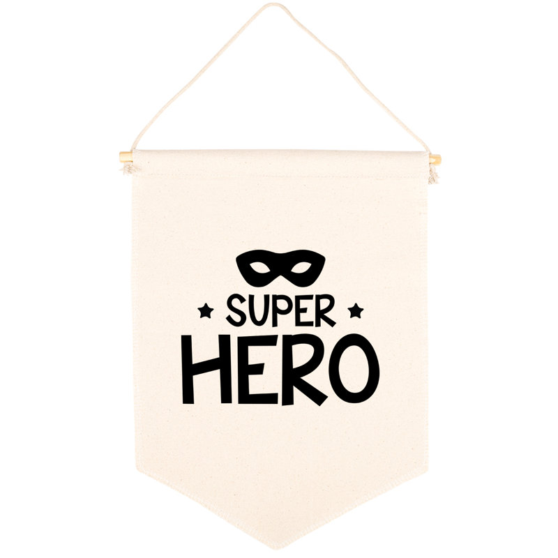 Bannière murale en toile Fris Super Hero