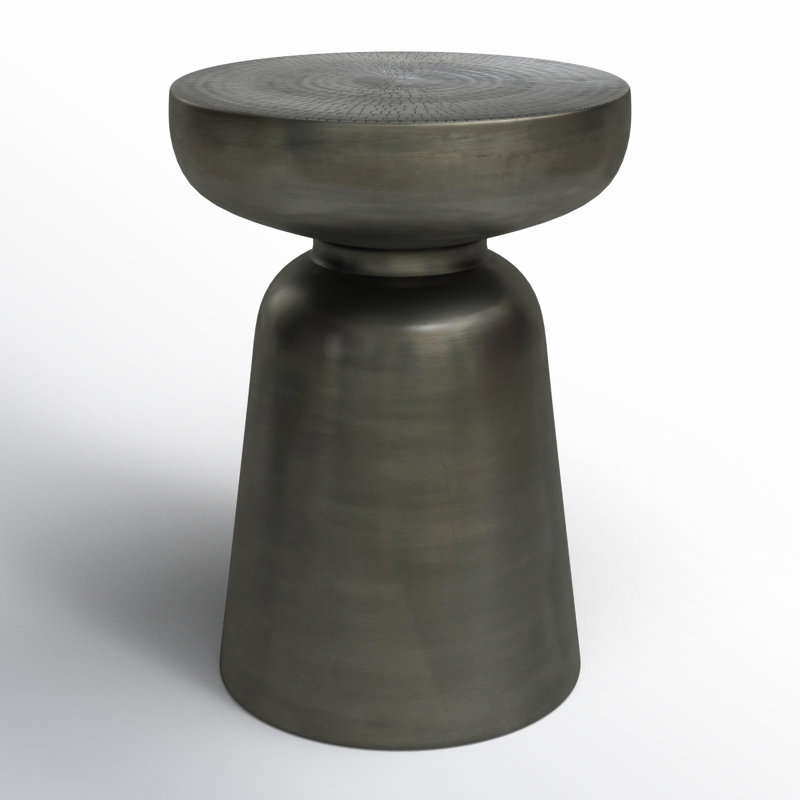 Arthur End Table, Antique Nickel