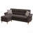 Reversible Sectional Set W/ 2 Accent Pillows In Tan-123813857