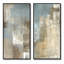 Ensemble de 2 reproductions d'art sur toile - "Grey rencontre l'art abstrait brun III"-1378356154-1378356158