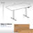 VIVO Single Motor Electric Desk with Push Button Memory Controller-97735782-97735801