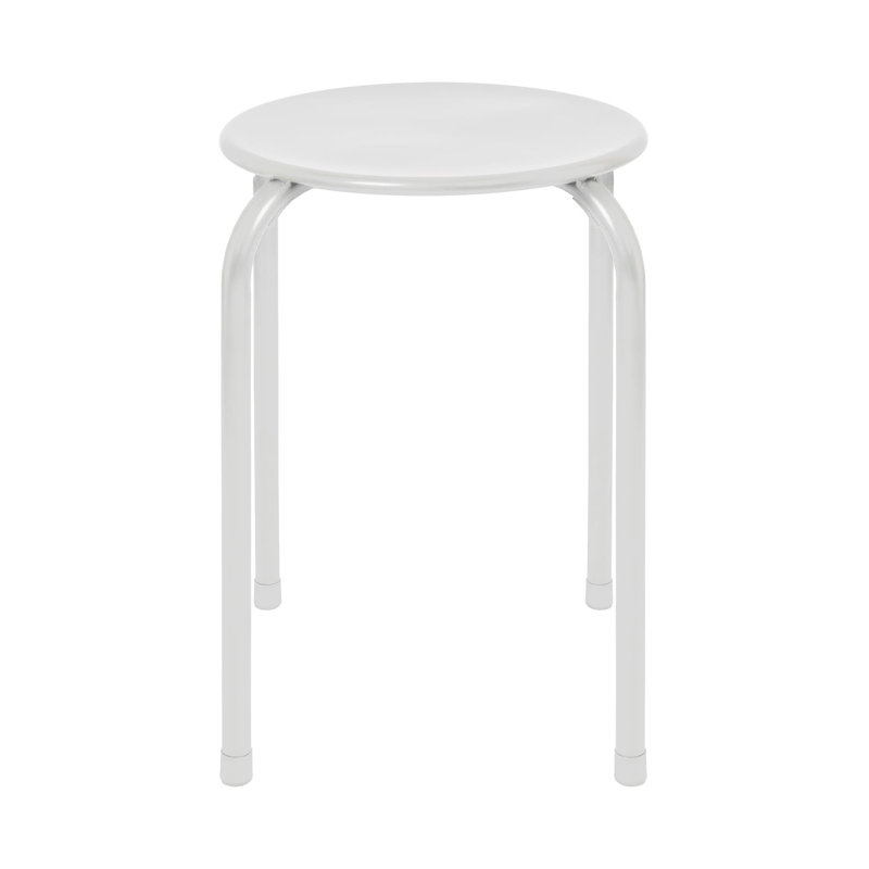 Harbour Housewares Metal Stacking Stool, White