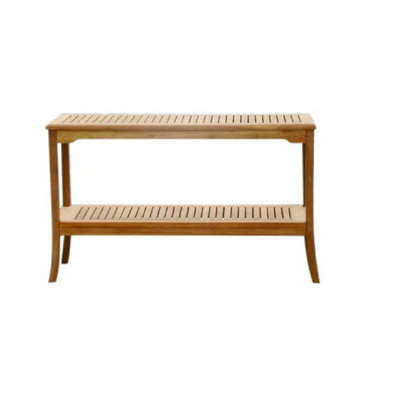 Rectangular Teak Outdoor Buffet & Console Table , 59'' in. W 17.25'' in. D
