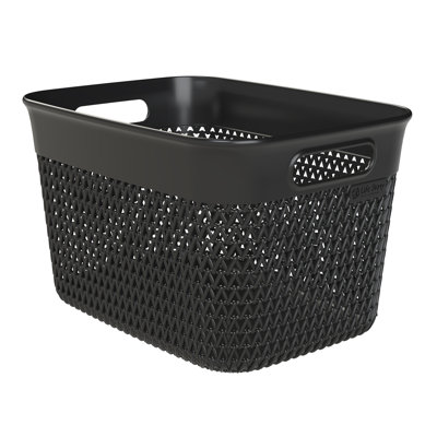 Decorative Storage Basket, Small Plastic Home Organizer
