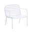 Ensemble de conversation d'extérieur 3 pièces avec cadre en PP blanc et coussins - 2 chaises club 1, rouille, poids léger, support ergonomique par cadre, coussins, -, facile à réarranger, rouille