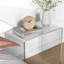 Bureau d'appoint rectangulaire en acrylique de 21 po de long - transparent, polyvalent et rectangulaire