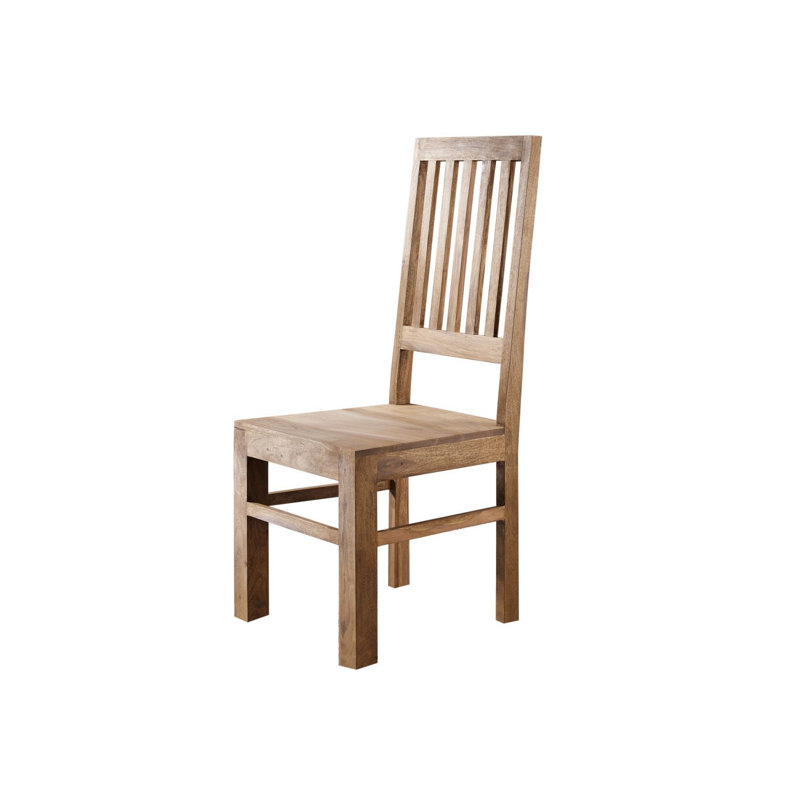 Leeds 44cm H Solid Wood Side Chair in Grey
