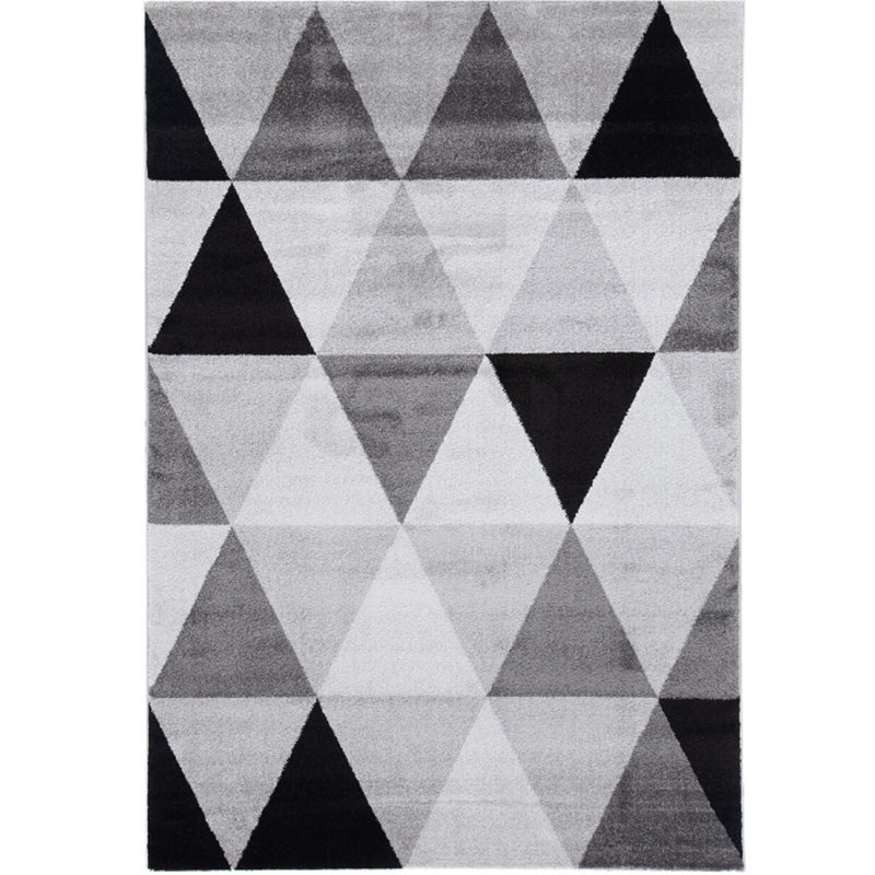 Rectangle Geometric Flatweave Area Rug, Rectangle 200 x 300cm
