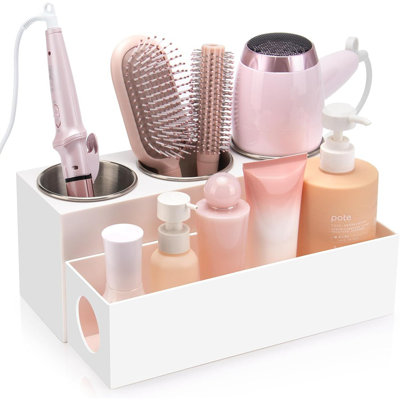 Organisateur pour outils de cheveux - Organisateurs et rangement de coiffeuse de salle de bain, Accessoires de coiffage