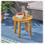 Outdoor 16" Acacia Wood Side Table, Gray Finish-79275849
