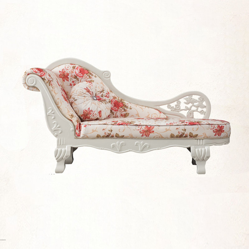 Chaise longue rembourrée Bottolf, Chaise longue à accoudoir gauche