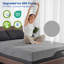 Matelas en mousse à mémoire de forme de 10 pouces, matelas rafraîchissant de thé vert / gel avec housse en soie glacée, matelas mi-ferme de qualité supérieure pour les maux de dos-1308069052