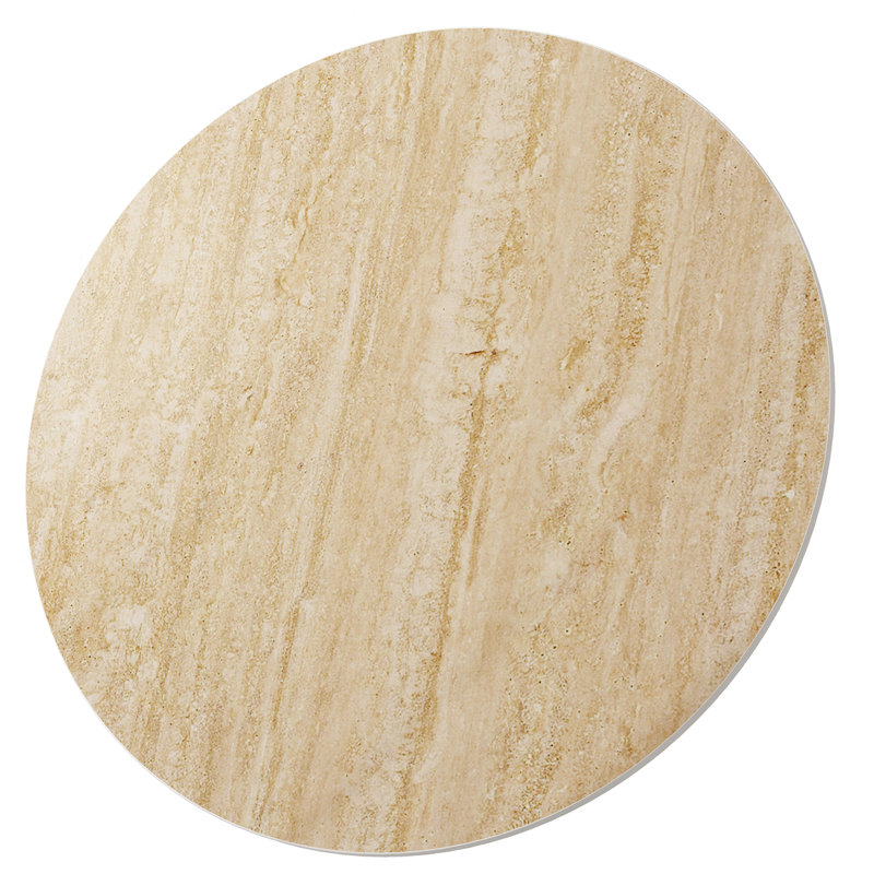23.62" Sintered Stone Dining Table Top 23.62 in. L x 23.62 in. W Stone Edge Table Top