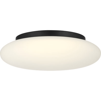 Drew and Jonathan Amir 18" Modern 3000K LED Ceiling Light in Midnight Black