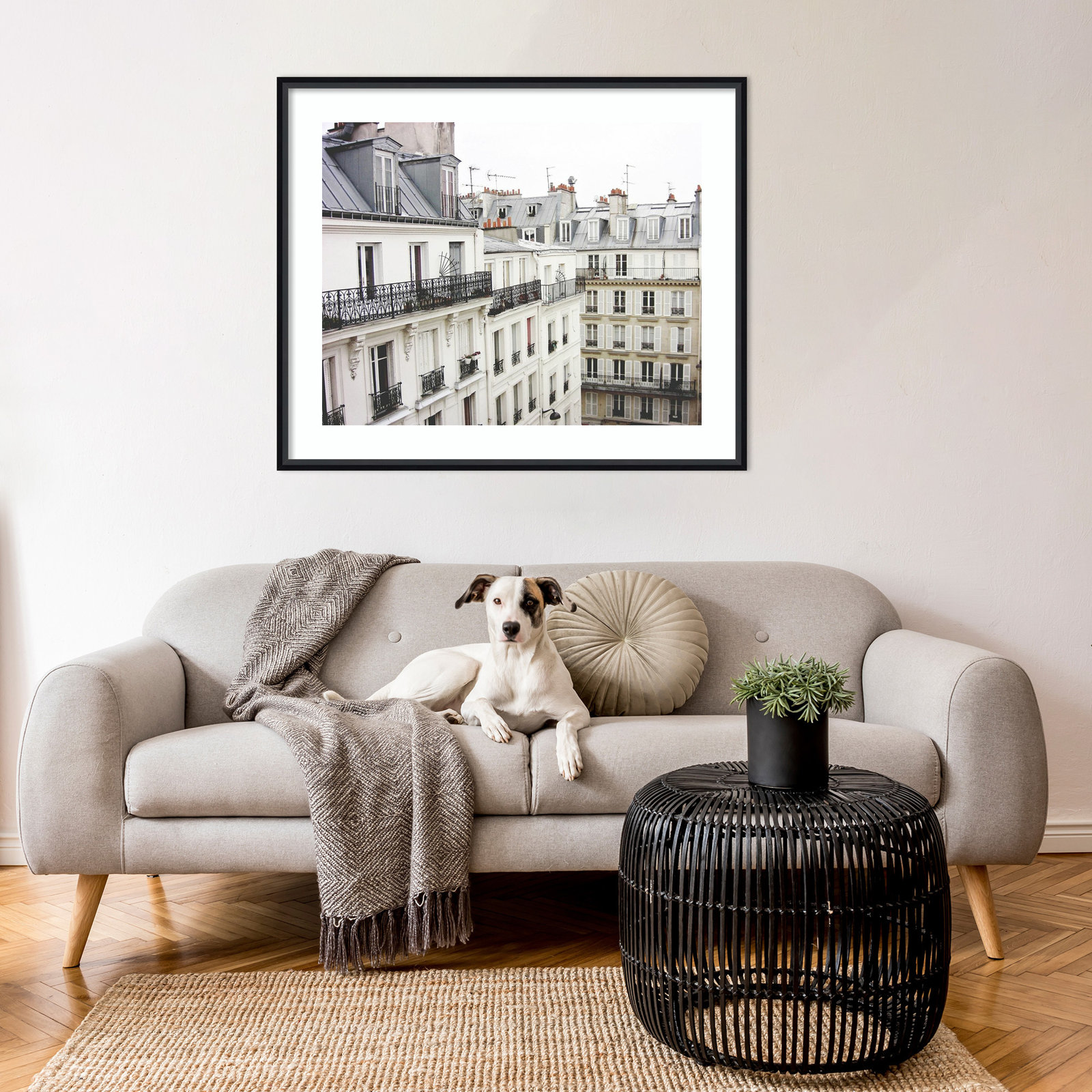 Montmartre Photo Print by Lupen Grainne, 28" H x 33" W, Black Framed