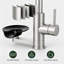Robinet de cuisine avec douchette rétractable, lavabo avec lavabo en verre