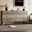 9 Drawer Wide Modern Chest Of Drawers With X-Shaped Sturdy Base-962820600