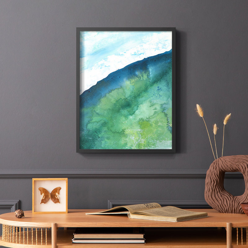 New Air II, reproduction encadrée - bois massif, Noir, H 20 po x l 16 po