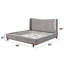 Grand lit en chenille gris Melbourne-1519385615