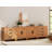 Eaton 4-Piece Modular Sideboard With Drawers & Doors, Farmhouse Storage Cabinet For Living Room, Dining Room, Or Hallway, Mocha-352090909