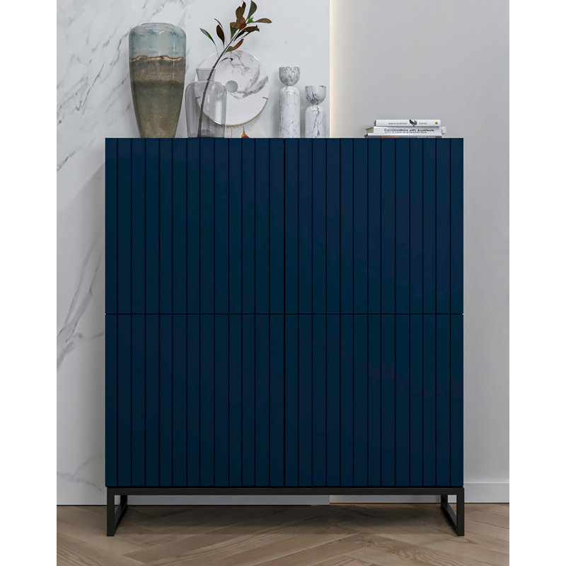 Alik 112cm Sideboard, Navy blue