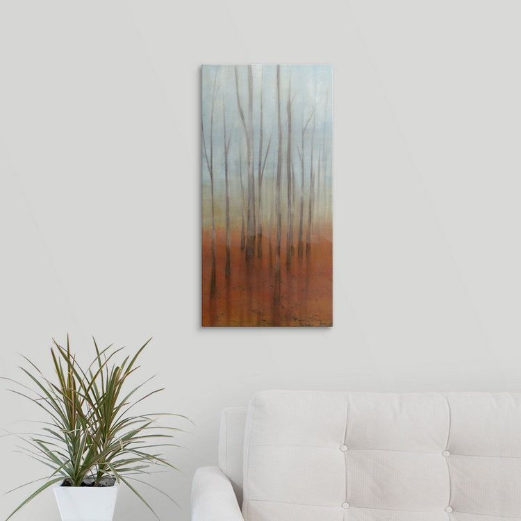 « bouleau forest i », reproduction d’art jennifer, H 38 po x l 23 po x P 1 po, Cadre noir