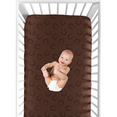 Wild West Cowboy Fitted Crib Sheet