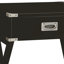 Table de bout rectangulaire à 1 tiroir en bois de style traditionnel avec coins en métal Grable-33420247-103088121