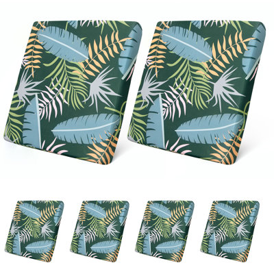 Patio Stretch Cushion Covers, Washable Elastic Bottom Outdoor Couch Slipcovers, Replacement Furniture Protector for Sofa Chair Seat